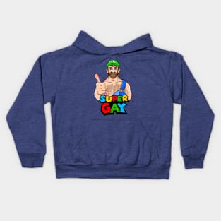 Super Gay Thumbs Up Kids Hoodie